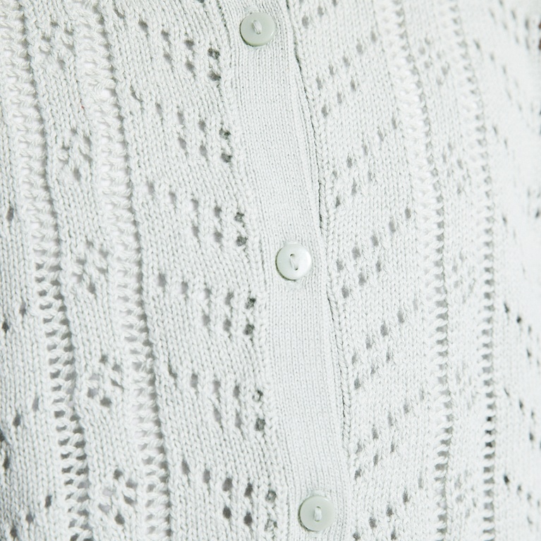 Crochet knit cardigan "Vidia star" Light Green